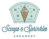 Scoops & Sprinkles Creamery logo